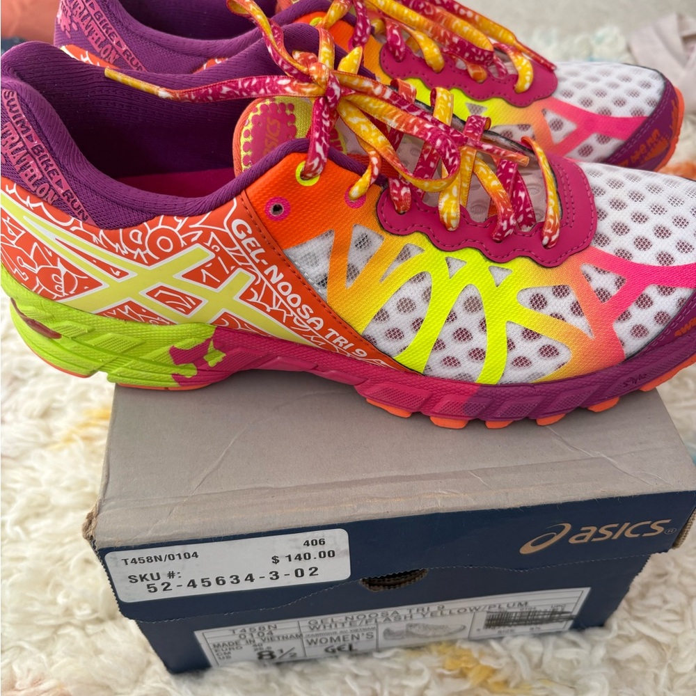 ASICS Women's Vibrant Athletic Shoes - Pink, Orange, Green